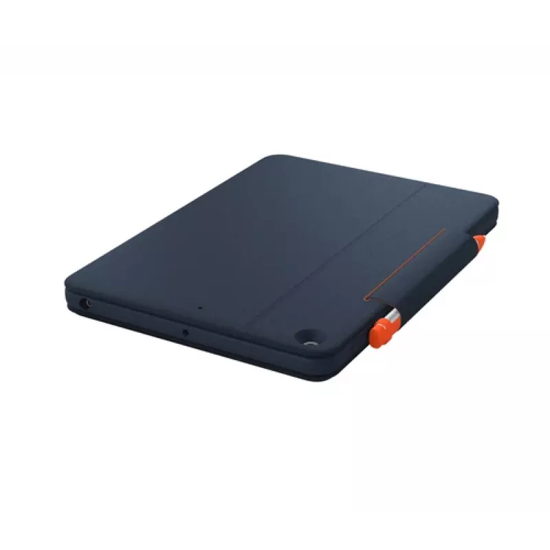 Logitech Rugged Combo 3 Touch for Education – teclado e capa folio – com trackpad – Apple Smart Connector – AZERTY – francês – Classic Blue – para instituições de ensino – para iPad Apple 10,2 polegadas