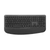 Logitech Signature Comfort Plus Combo MK880 for Business - conjunto de teclado e rato - Full Size - com indicador LED de bateria - sem fios - USB-C, Bluetooth LE - QWERTZ - alemão - grafite