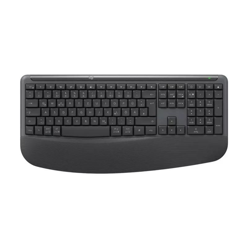 Logitech Signature Comfort Plus Combo MK880 for Business - conjunto de teclado e rato - Full Size - com indicador LED de bateria - sem fios - USB-C, Bluetooth LE - QWERTZ - alemão - grafite