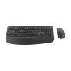 Logitech Signature Comfort Plus Combo MK880 for Business - conjunto de teclado e rato - Full Size - com indicador LED de bateria - sem fios - USB-C, Bluetooth LE - QWERTZ - alemão - grafite