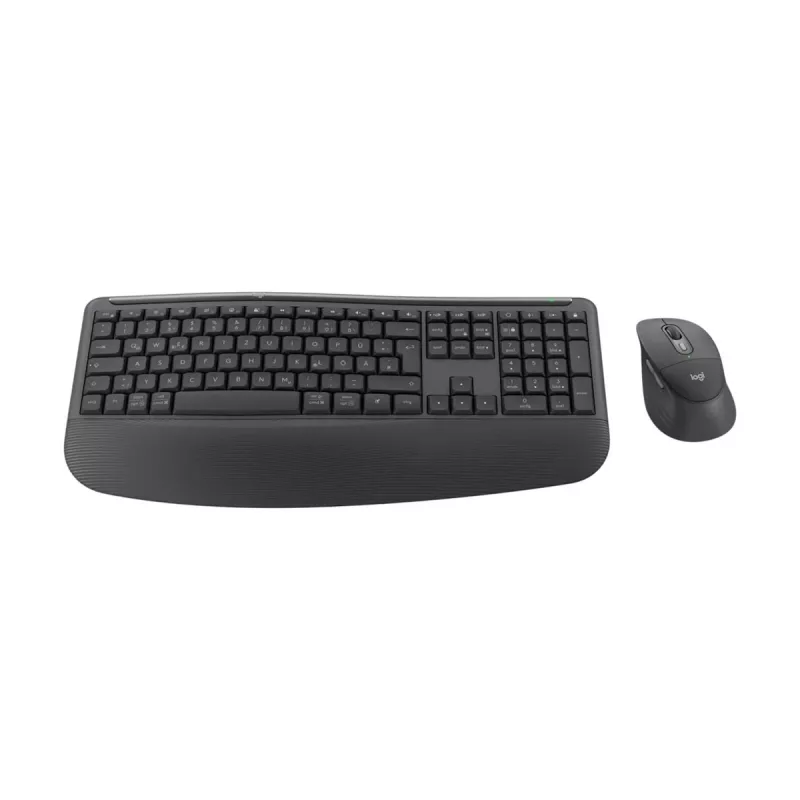 Logitech Signature Comfort Plus Combo MK880 for Business - conjunto de teclado e rato - Full Size - com indicador LED de bateria - sem fios - USB-C, Bluetooth LE - QWERTZ - alemão - grafite