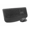Logitech Signature Comfort Plus Combo MK880 for Business - conjunto de teclado e rato - Full Size - com indicador LED de bateria - sem fios - USB-C, Bluetooth LE - QWERTZ - alemão - grafite
