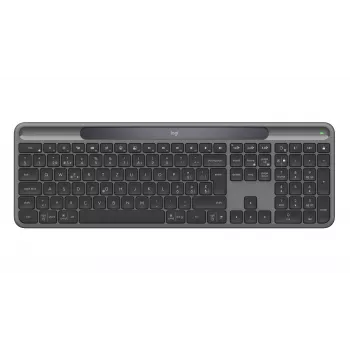 Teclado sem fios Logitech Signature Slim Solar+ K980 grafite layout suíço 920-013756
