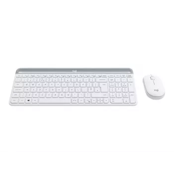 Logitech Slim Wireless Combo MK470 - Conjunto de teclado e rato