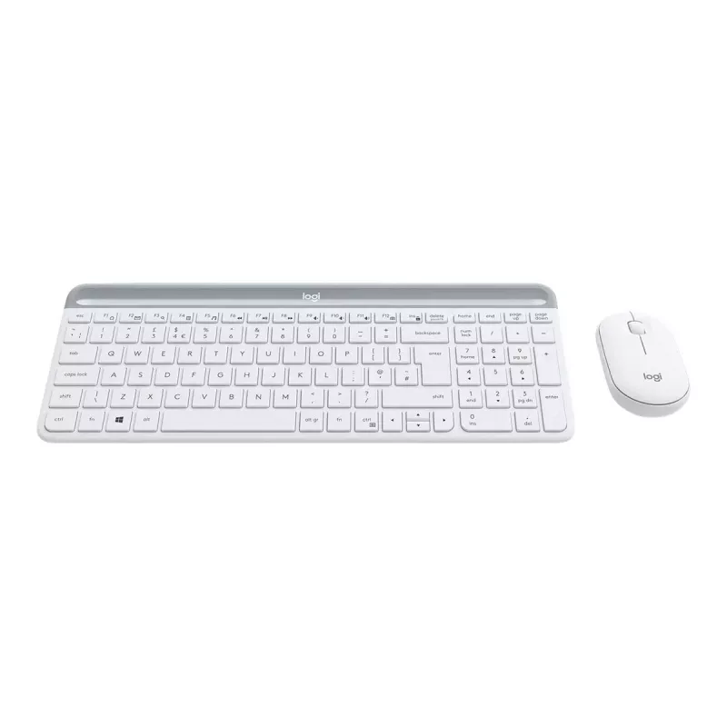 Logitech Slim Wireless Combo MK470 - Conjunto de teclado e rato