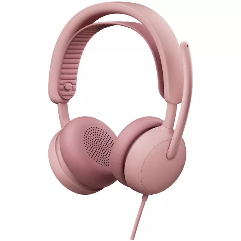 Logitech Zone Wired 2 Auscultadores com microfone, rosa