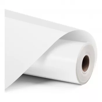 Rolo de vinil de aderência permanente LOKLiK branco mate 30,5 cm x 180 cm (12