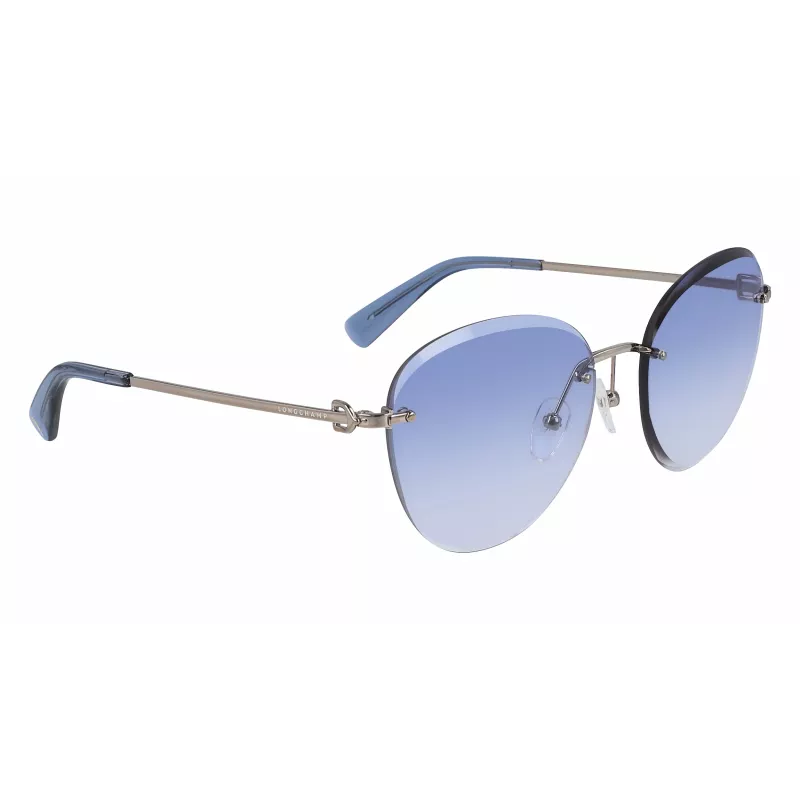 Óculos de sol de mulher LONGCHAMP LO128S-719 borboleta armação dourada lentes castanhas degradê 58/18/140 mm