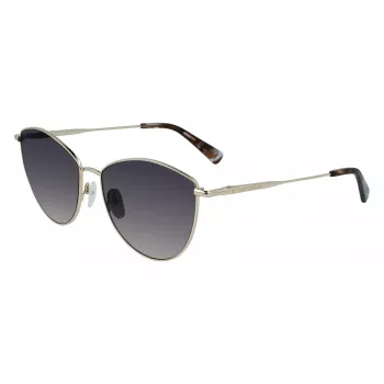 Óculos de sol de mulher Longchamp LO155S-726 cat-eye - Havana castanho degradê, 58 mm