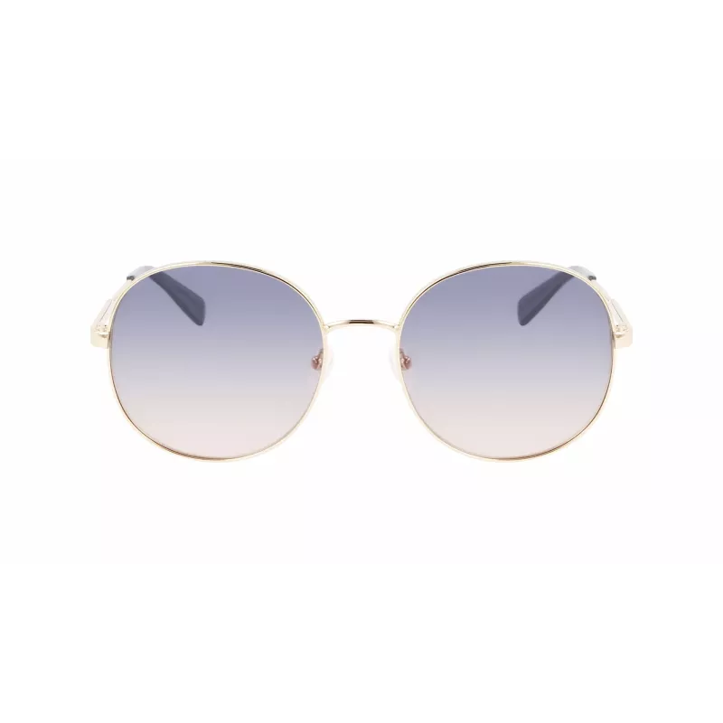 Óculos de sol de mulher Longchamp LO161S-704, armação Havana, lentes castanhas degradê, 59 mm
