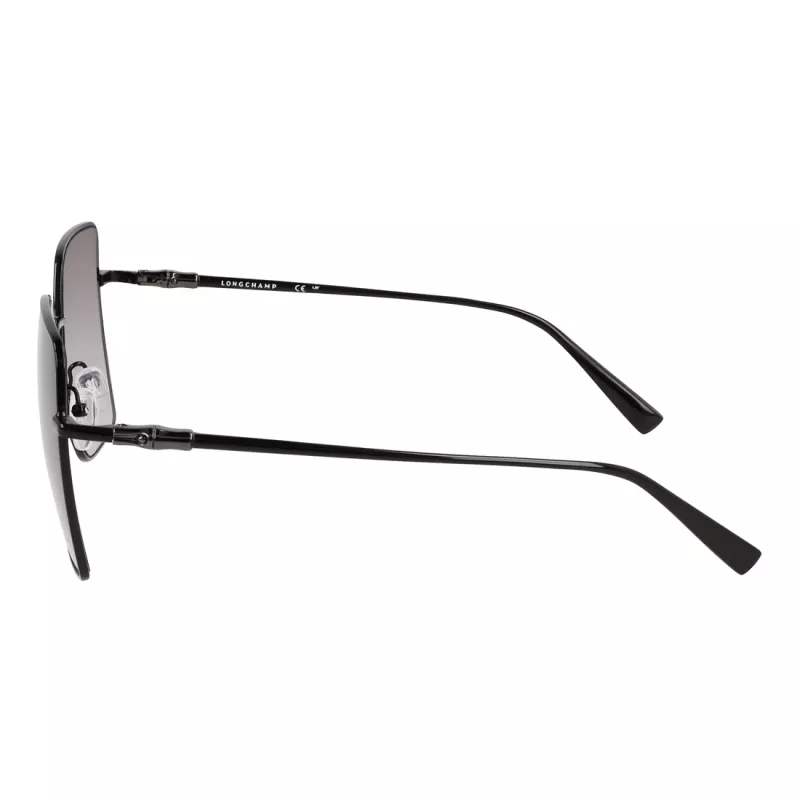 Óculos de sol de mulher Longchamp LO173S5715001 - armação preta, lentes cinzentas, 57 mm