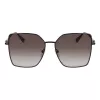 Óculos de sol de mulher Longchamp LO173S5715001 - armação preta, lentes cinzentas, 57 mm