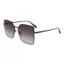 Óculos de sol de mulher Longchamp LO173S5715001 - armação preta, lentes cinzentas, 57 mm
