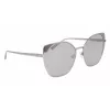 Óculos de sol Longchamp LO175S para mulher armação retangular em acetato Havana 56/18/140 mm