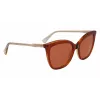 Óculos de sol de mulher Longchamp LO729S cat-eye Havana castanho degradê 55/17/140