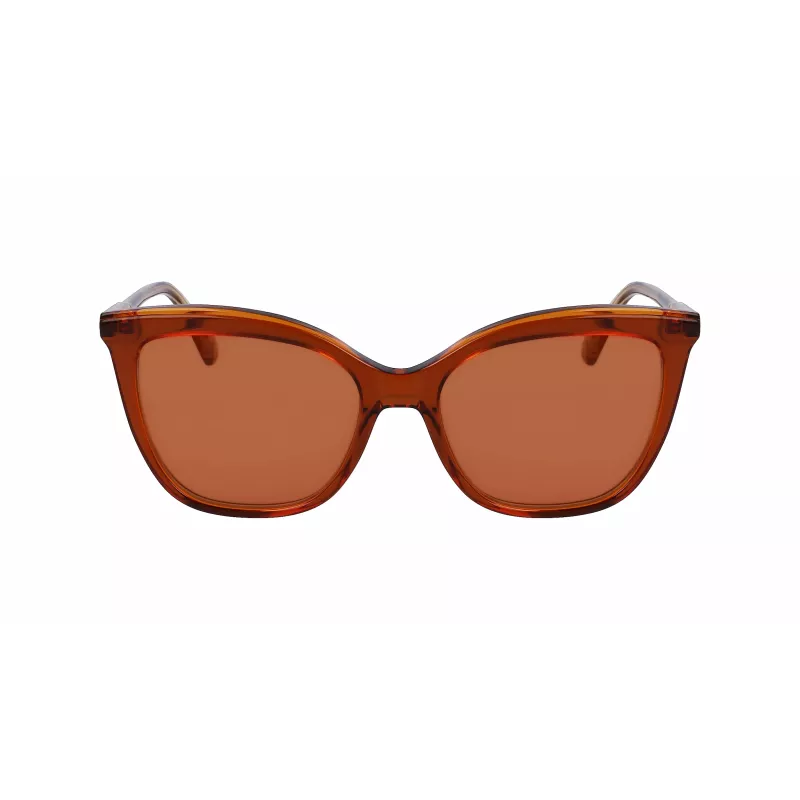 Óculos de sol de mulher Longchamp LO729S cat-eye Havana castanho degradê 55/17/140