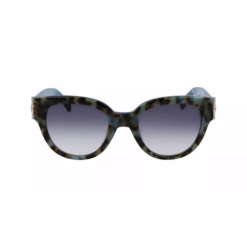 LONGCHAMP LO733S Óculos de Sol Retangulares de Acetato Mulher Havana Castanho Degradê 52mm