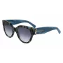LONGCHAMP LO733S Óculos de Sol Retangulares de Acetato Mulher Havana Castanho Degradê 52mm