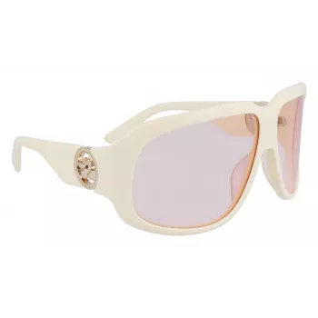 Longchamp LO736S-109 Óculos de sol quadrados oversize para mulher Havana castanho degradê
