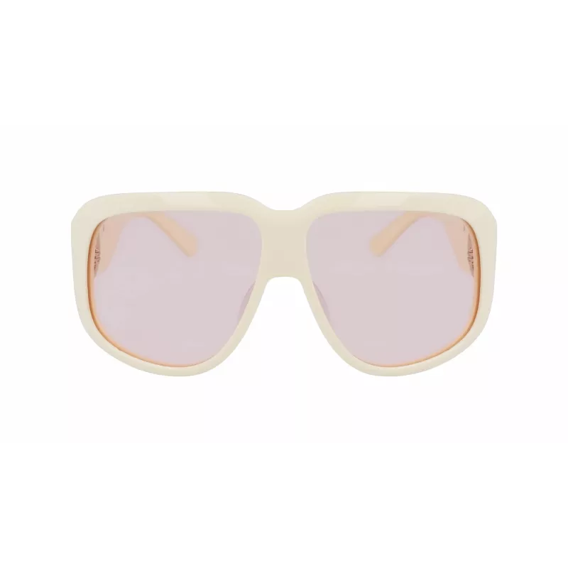 Longchamp LO736S-109 Óculos de sol quadrados oversize para mulher Havana castanho degradê