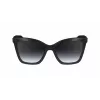 Óculos de sol LONGCHAMP LO742S-001 para mulher - armação preta, lentes degradê cinzentas, 54 mm