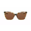 LONGCHAMP LO742S-N-211 Óculos de sol quadrados de mulher em acetato Havana castanho degradê 54mm