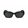 Óculos de sol LONGCHAMP LO749S-001 para mulher - armação preta, lentes cinzentas, 50 mm