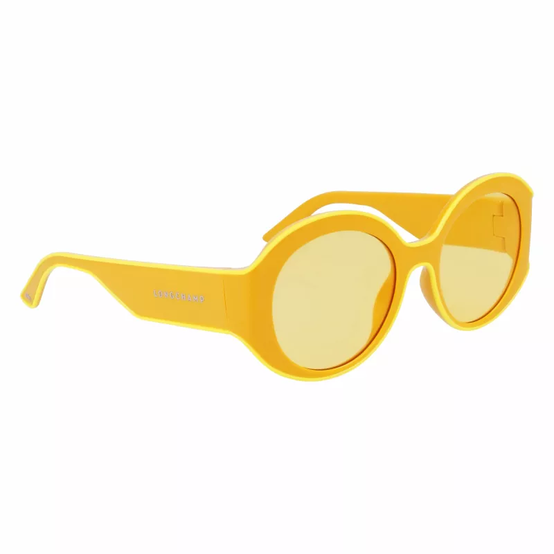 LONGCHAMP LO758S-741 Óculos de sol quadrados de acetato para mulher Havana castanho degradê 53mm