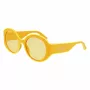 LONGCHAMP LO758S-741 Óculos de sol quadrados de acetato para mulher Havana castanho degradê 53mm