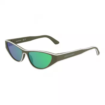 Óculos de sol de mulher Longchamp LO761S5615318 armação de acetato Havana lentes degradê castanhas 56/15/140 mm