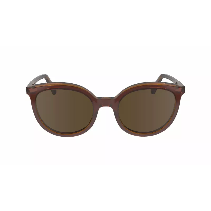 Longchamp óculos de sol para mulher borboleta LO739S5020206 armação de acetato castanha lentes castanhas degradê 50/20/140 mm