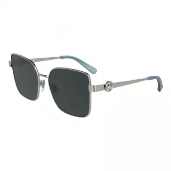 Óculos de sol LONGCHAMP mulher cat-eye LO181S5617044 - armação de acetato Havana, lentes castanhas degradê, 56 mm