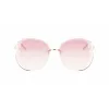 Óculos de sol de mulher Longchamp LO160S716 borboleta Havana com lentes cinzentas degradê (65/17/140 mm)