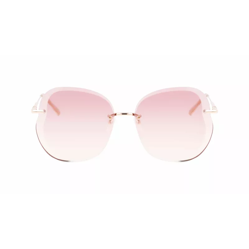 Óculos de sol de mulher Longchamp LO160S716 borboleta Havana com lentes cinzentas degradê (65/17/140 mm)