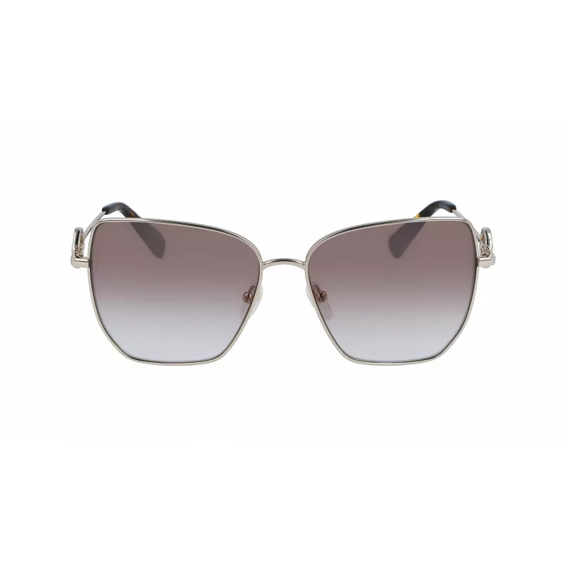 Óculos de sol de mulher LONGCHAMP LO169S5815724 estilo gatinho Havana castanho degradê 58 mm