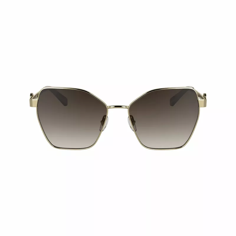 LONGCHAMP Óculos de sol de mulher LO180S-727 Havana Brown Gradient Borboleta Cat-Eye 58mm