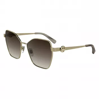 LONGCHAMP Óculos de sol de mulher LO180S-727 Havana Brown Gradient Borboleta Cat-Eye 58mm