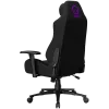 Cadeira gaming ergonómica LORGAR CHA41 Advanced, tecido premium anti-manchas, preto/roxo