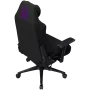 Cadeira gaming ergonómica LORGAR CHA41 Advanced, tecido premium anti-manchas, preto/roxo