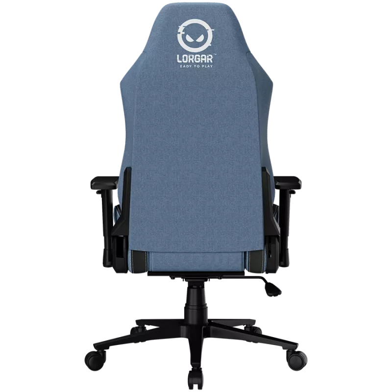 Cadeira gaming ergonómica LORGAR CHA41 Advanced, tecido premium anti-manchas, azul