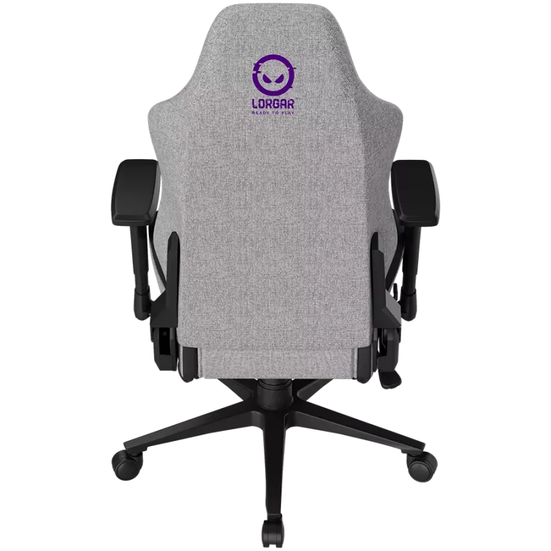 Cadeira gaming ergonómica LORGAR CHA41 Advanced, tecido premium anti-manchas, cinzento