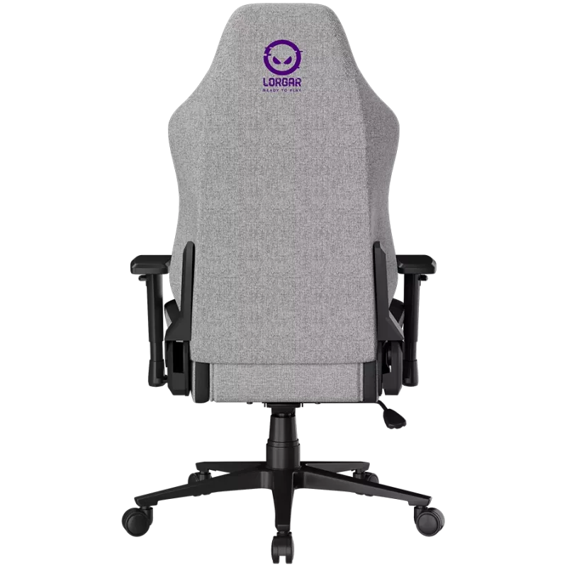 Cadeira gaming ergonómica LORGAR CHA41 Advanced, tecido premium anti-manchas, cinzento
