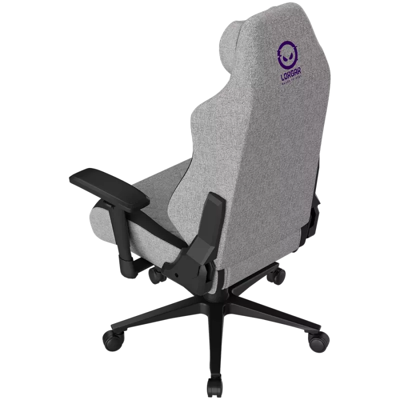 Cadeira gaming ergonómica LORGAR CHA41 Advanced, tecido premium anti-manchas, cinzento