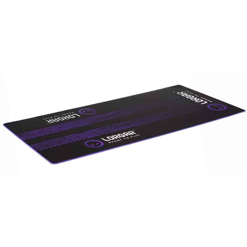 Tapete de chão LORGAR RX1FM Sim Racing Advanced, com bordo rematado, 1700x700x3 mm, preto/roxo