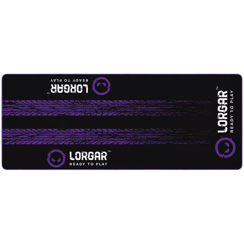 Tapete de chão LORGAR RX1FM Sim Racing Advanced, com bordo rematado, 1700x700x3 mm, preto/roxo