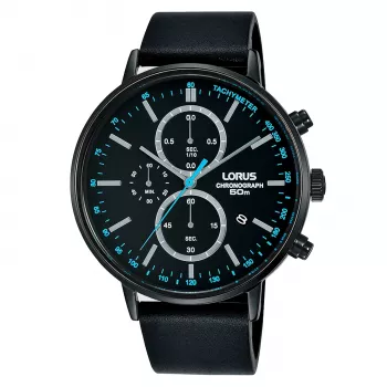 Relógio de pulso Lorus homem quartzo RM363FX9 - Mostrador azul, bracelete de aço inoxidável, 43 mm