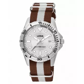 Lorus Relógio de quartzo analógico de homem RS937AX2 aço inoxidável mostrador azul 42mm