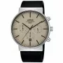 Lorus relógio analógico de quartzo para homem RT381GX9 – bracelete de aço inoxidável de 43mm, mostrador preto, resistência à água 100m