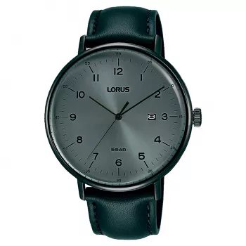 Lorus Relógio de quartzo de homem RH983MX9 42mm aço inoxidável mostrador azul