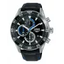 Relógio de quartzo analógico Lorus RM343FX9 para homem 45mm aço inoxidável mostrador azul
